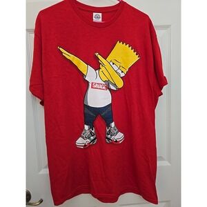 Bart Simpson Adult Large T-shirt Delta Pro Weight "Savage"